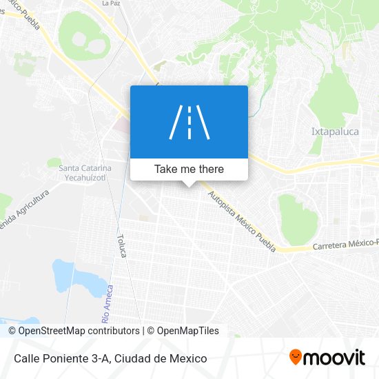 Mapa de Calle Poniente 3-A