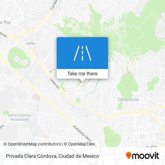 Mapa de Privada Clara Córdova