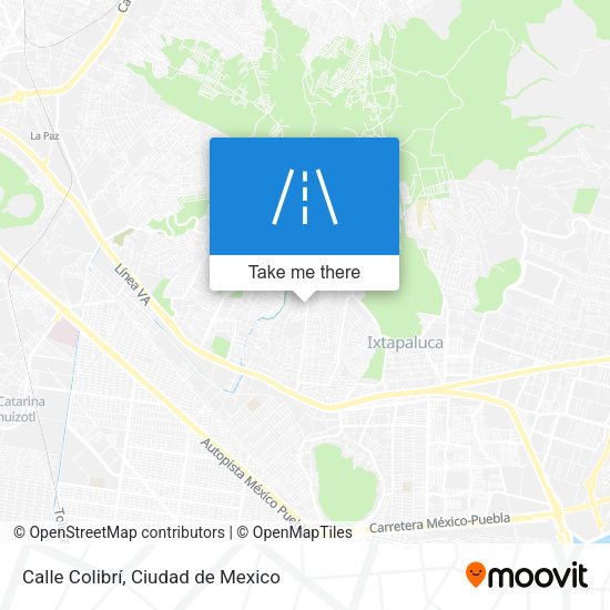 Mapa de Calle Colibrí