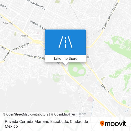 Mapa de Privada Cerrada Mariano Escobedo