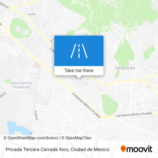 Privada Tercera Cerrada Xico map