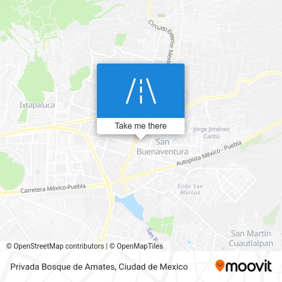Privada Bosque de Amates map