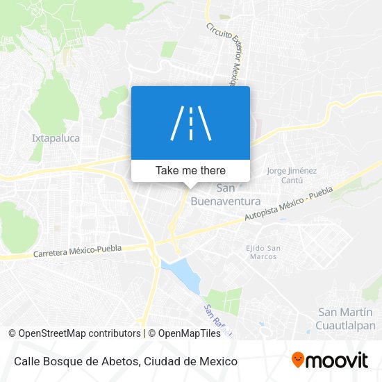 Mapa de Calle Bosque de Abetos