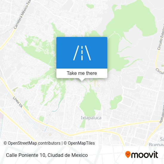 Calle Poniente 10 map