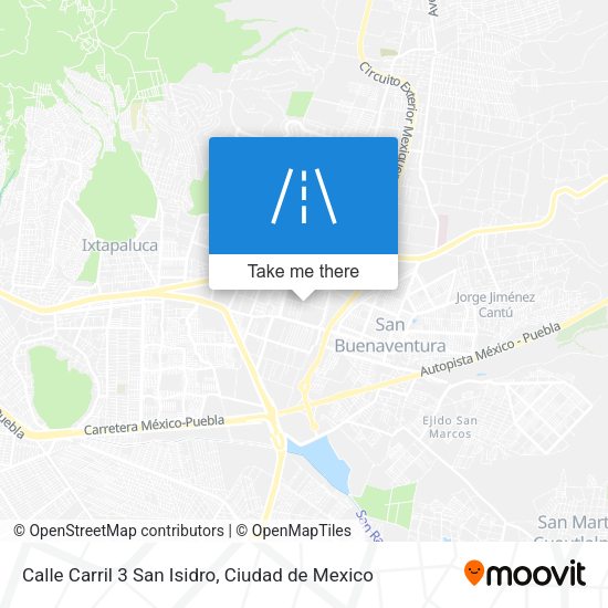 Calle Carril 3 San Isidro map