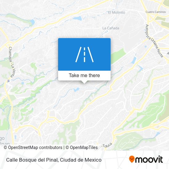 Calle Bosque del Pinal map
