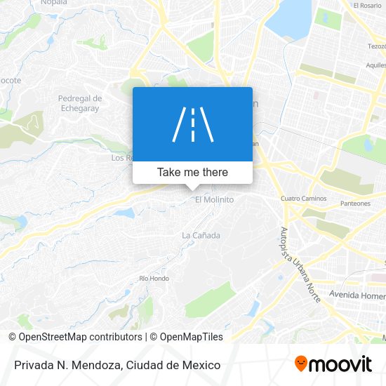 Privada N. Mendoza map
