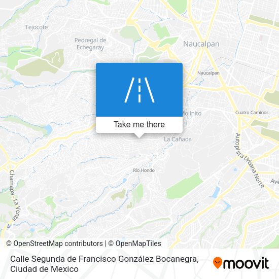 Calle Segunda de Francisco González Bocanegra map