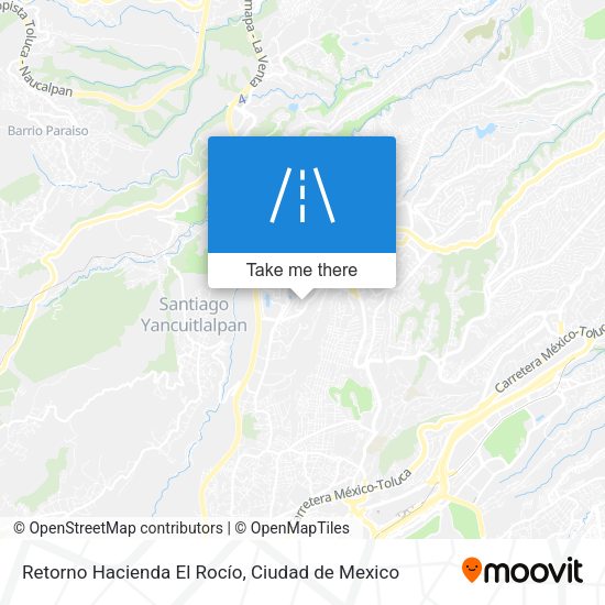 Retorno Hacienda El Rocío map