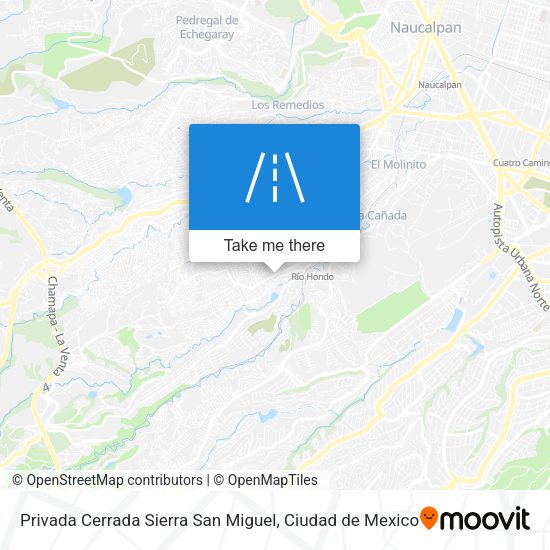 Mapa de Privada Cerrada Sierra San Miguel