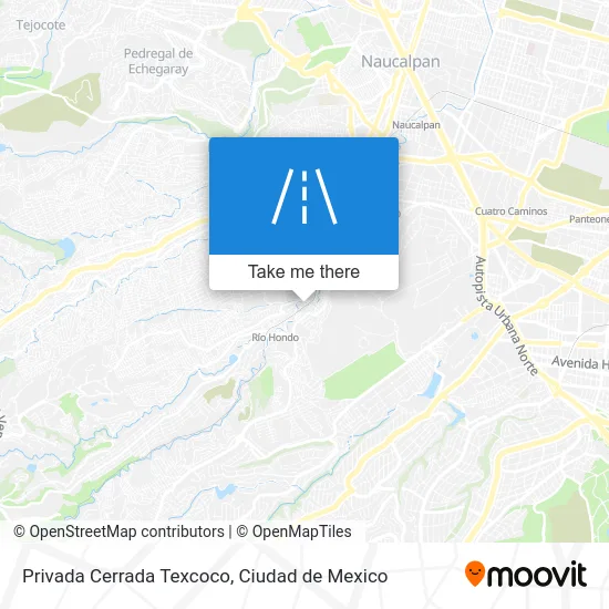 Privada Cerrada Texcoco map