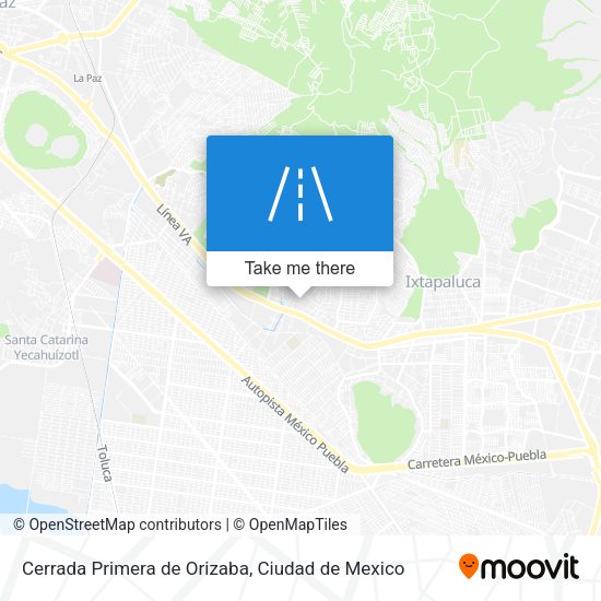 Cerrada Primera de Orizaba map