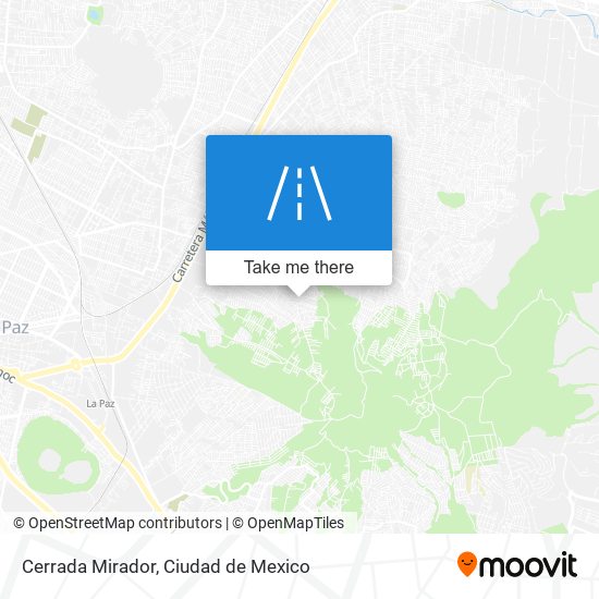 Mapa de Cerrada Mirador