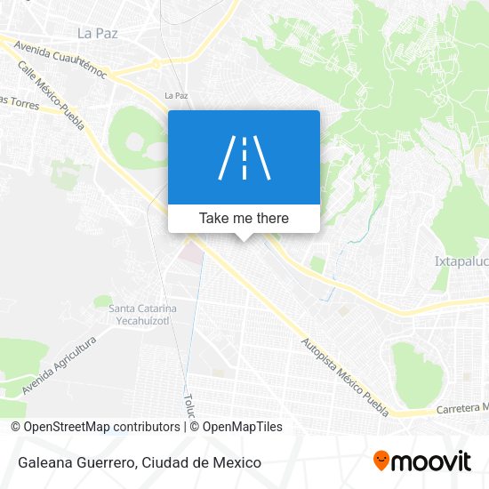 Galeana Guerrero map