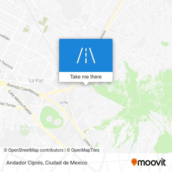 Mapa de Andador Ciprés