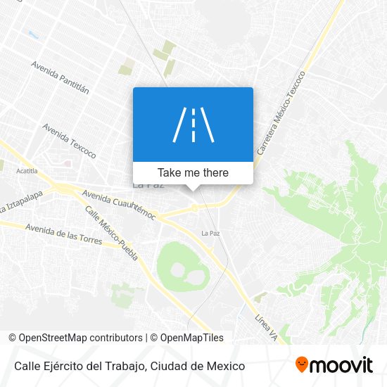 Calle Ejército del Trabajo map