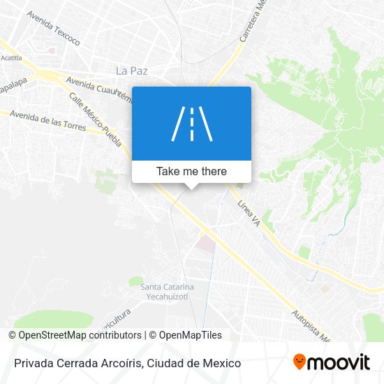 Privada Cerrada Arcoíris map