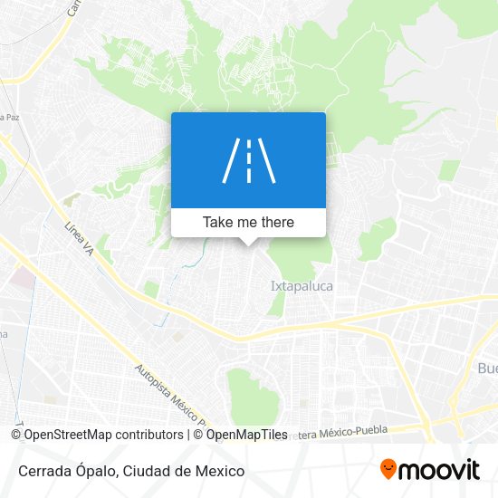 Cerrada Ópalo map