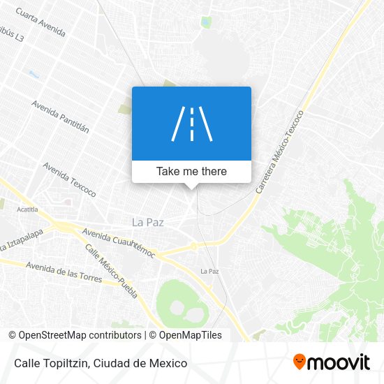 Calle Topiltzin map
