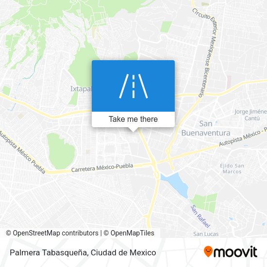 Palmera Tabasqueña map