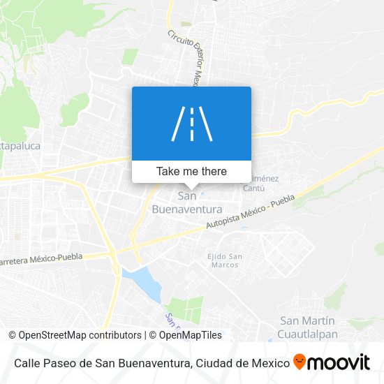Calle Paseo de San Buenaventura map