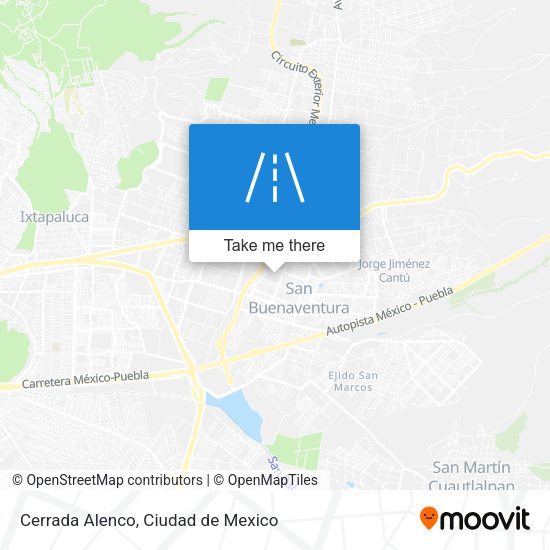 Mapa de Cerrada Alenco