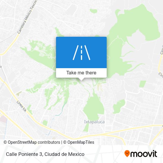 Mapa de Calle Poniente 3