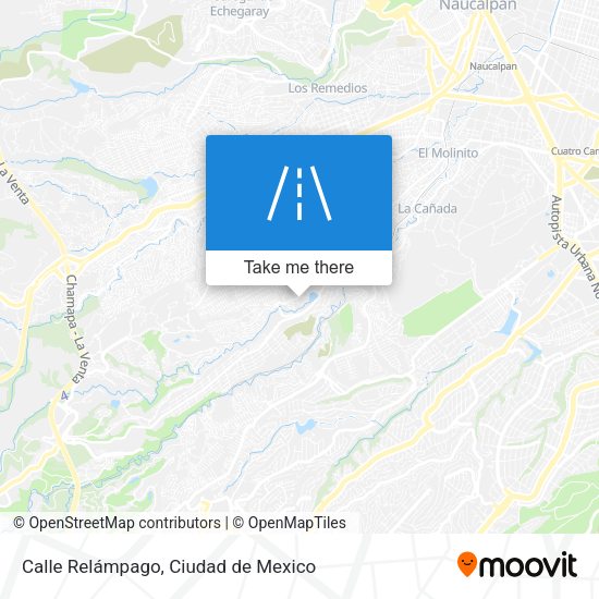 Mapa de Calle Relámpago