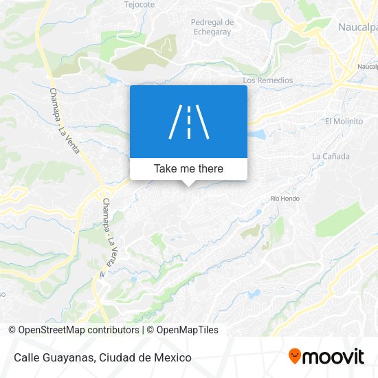 Calle Guayanas map