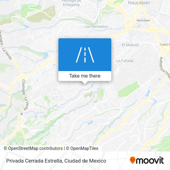 Privada Cerrada Estrella map