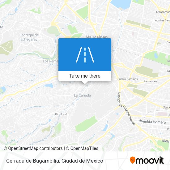 Mapa de Cerrada de Bugambilia