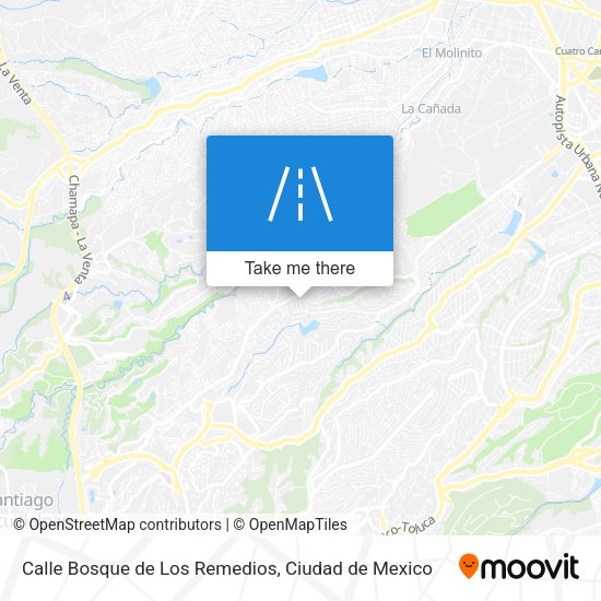 Mapa de Calle Bosque de Los Remedios