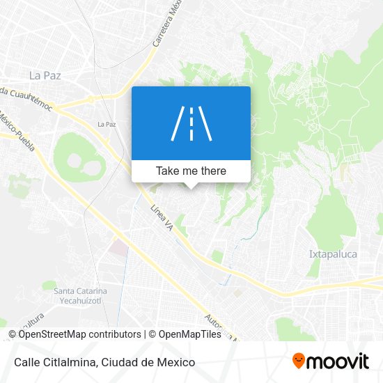 Mapa de Calle Citlalmina