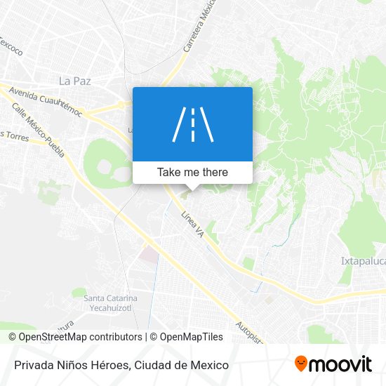 Mapa de Privada Niños Héroes