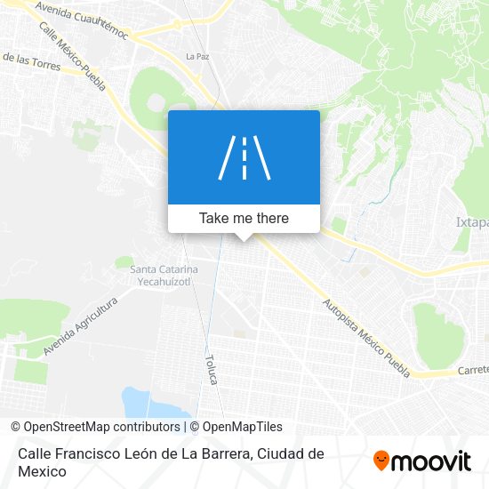 Mapa de Calle Francisco León de La Barrera