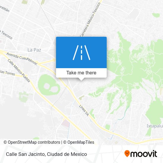 Calle San Jacinto map