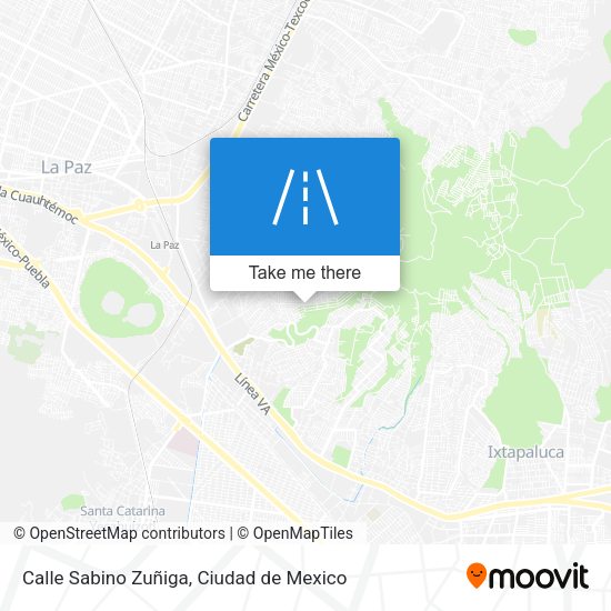 Mapa de Calle Sabino Zuñiga