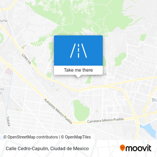 Calle Cedro-Capulín map