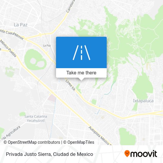 Privada Justo Sierra map