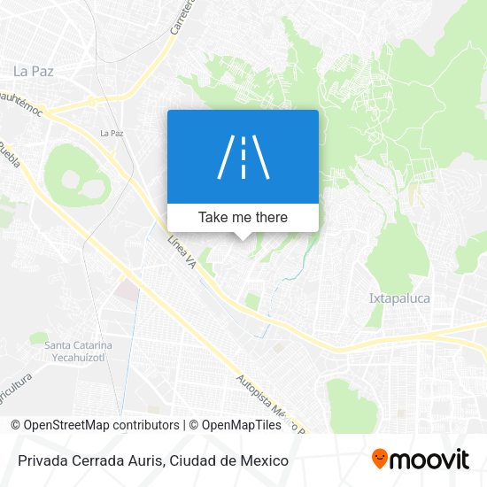 Privada Cerrada Auris map