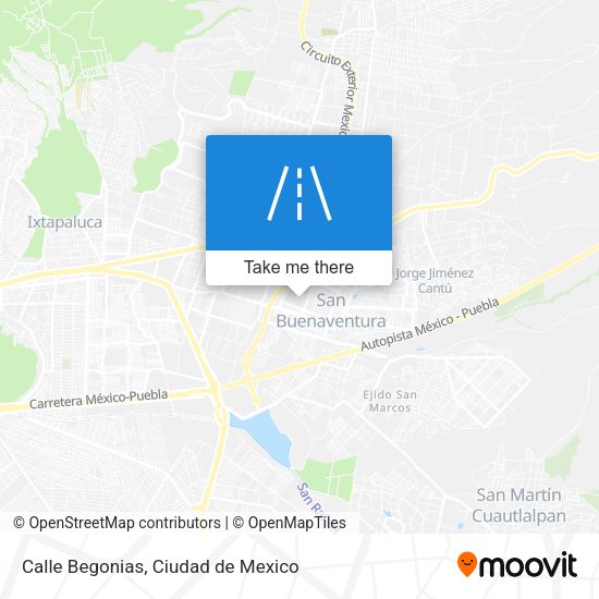 Calle Begonias map