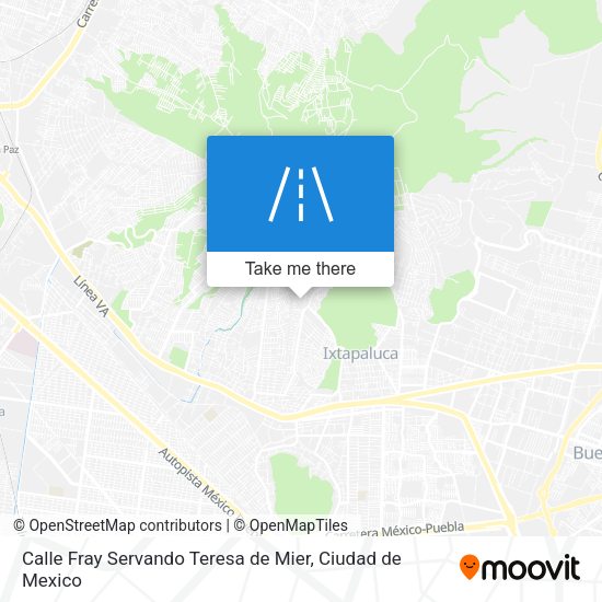Mapa de Calle Fray Servando Teresa de Mier