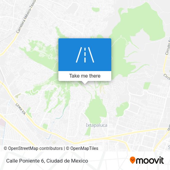Mapa de Calle Poniente 6