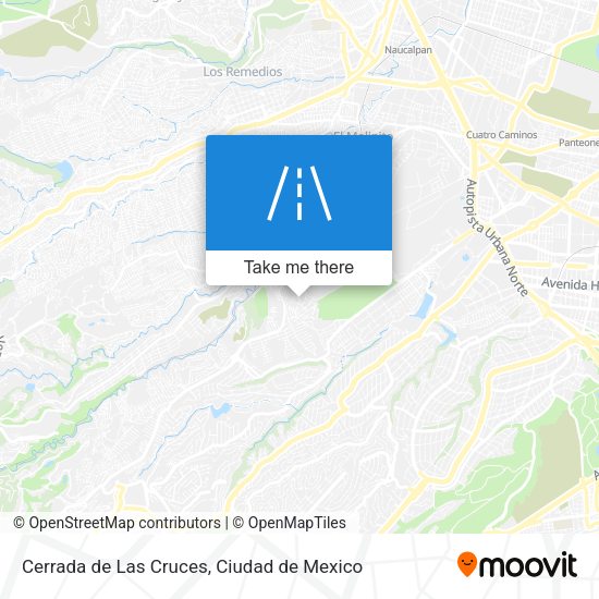Mapa de Cerrada de Las Cruces