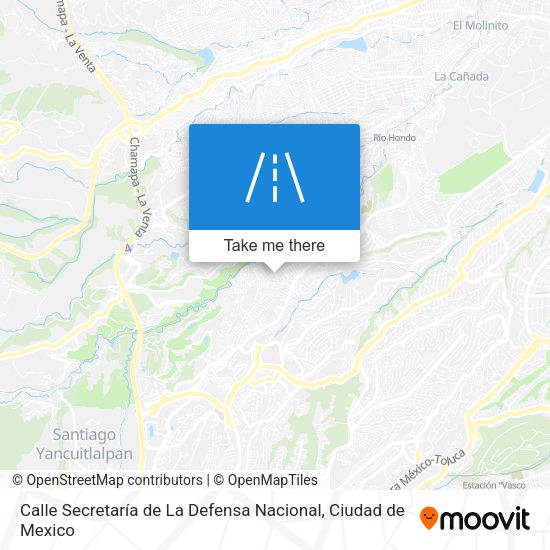 Mapa de Calle Secretaría de La Defensa Nacional