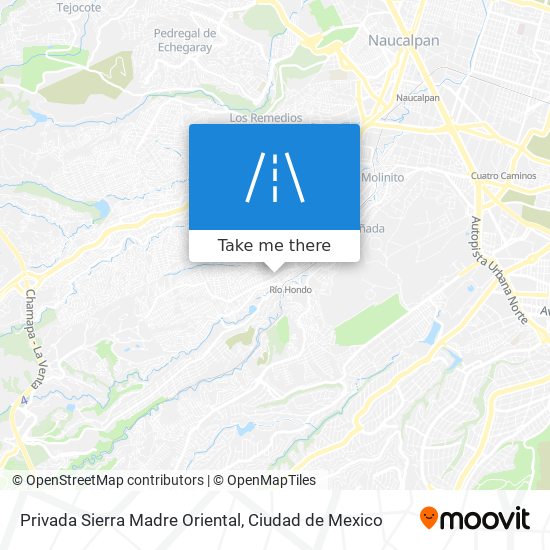 Privada Sierra Madre Oriental map
