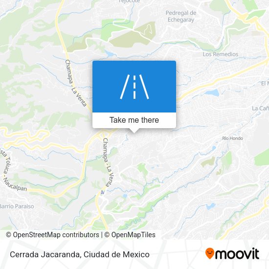 Cerrada Jacaranda map