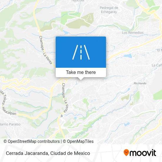 Cerrada Jacaranda map