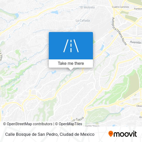 Calle Bosque de San Pedro map