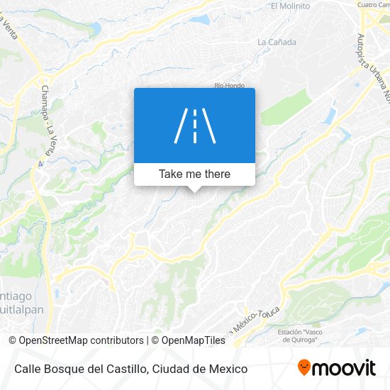 Mapa de Calle Bosque del Castillo